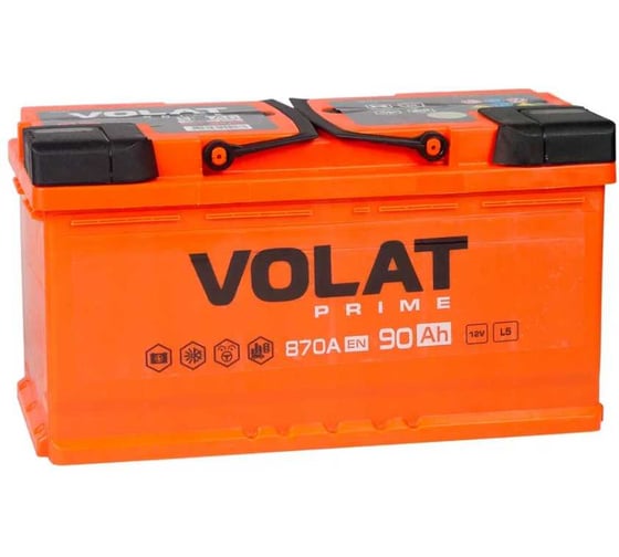 Аккумуляторная батарея VOLAT Prime 90Ah R+ VS900