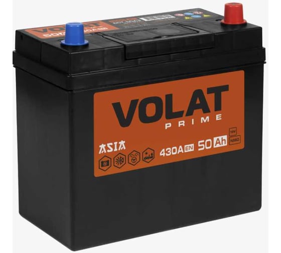 Аккумуляторная батарея VOLAT Prime Asia 50Ah L+ (без борта) VPA501 1