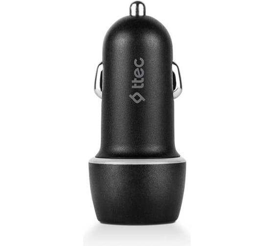 Автомобильное зарядное устройство TTEC SmartCharger Duo3.1A In-Car Charger Duo USB, черный 2CKS21S