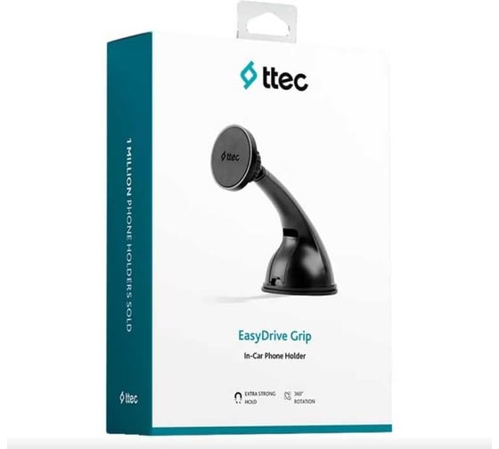 Автомобильный держатель для телефона TTEC EasyDrive Grip In-Car Phone Holder черный 2TT07