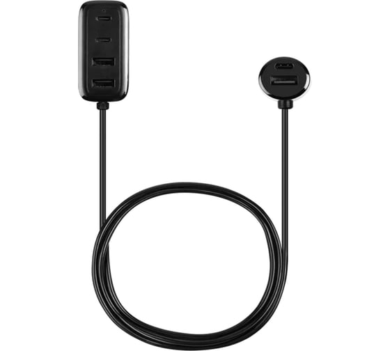 Автомобильное зарядное устройство TTEC 6-в-1 SmartCharger 6in1 PD 90W Car Fast Charger 3 USB-C + 3 USB-A. Цвет: черный 2CKP06S