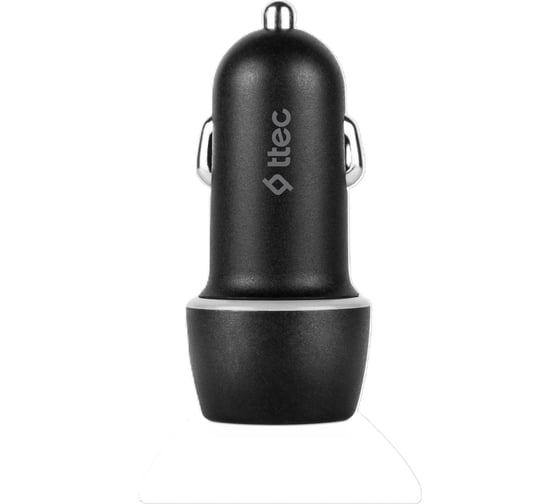Автомобильное зарядное устройство TTEC SmartCharger 2.1A In-Car Charger с кабелем USB-C. Цвет: черный 2CKS20CS