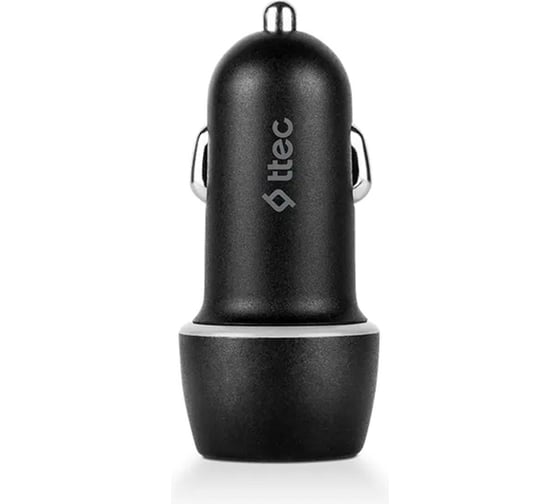 Автомобильное зарядное устройство TTEC SmartCharger 2.4A Car Charger с кабелем Lightning. Цвет: черный 2CKS30LS