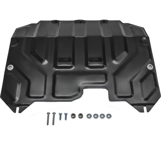 Защита картера + КПП + комплект крепежа AutoMax сталь, Hyundai ix35 2010-2015,V - все/Kia Sportage 2010-2016,V - все AM.2352.1