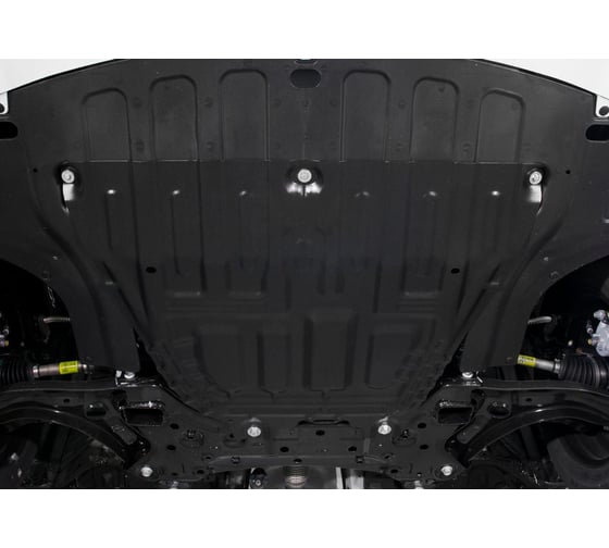 Защита картера + КПП + комплект крепежа AutoMax сталь, Hyundai Solaris; Kia Rio; Kia Rio X (X-Line) AM.2370.1