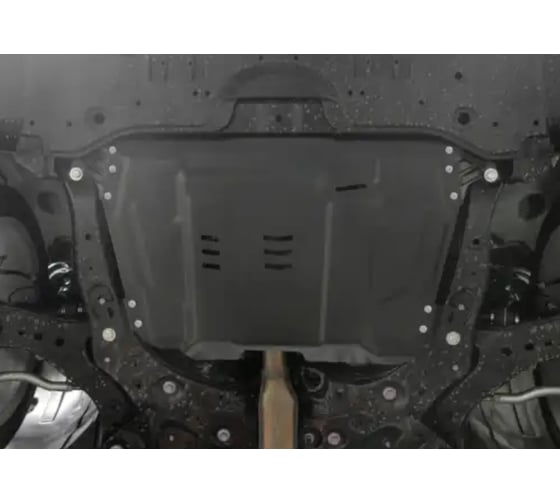 Защита картера + КПП + комплект крепежа AutoMax сталь, Toyota Highlander 2010-2014-2017-2020, V-3.5/Toyota Camry(XV70) 2018-, V-2.0;2.5;3.5/Toyota C AM.9519.1