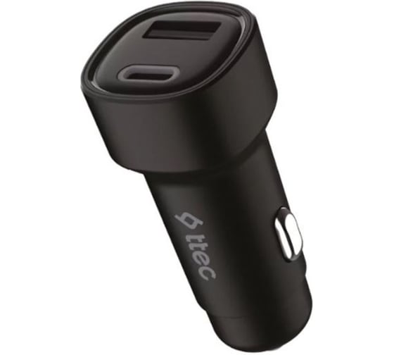 Автомобильное зарядное устройство TTEC SmartCharger Duo 3.1A Car Charger USB-C+USB-A, черный 2CKS35S