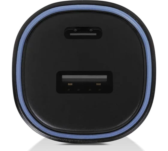 Автомобильное зарядное устройство TTEC SmartCharger Duo PD 48W Car Fast Charger USB-C+USB-A с кабелем USB-C-USB-C 3A, черный 2CKP02CS