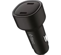 Автомобильное зарядное устройство TTEC SmartCharger Duo PD 60W Car Fast Charger USB-C+USB-C, черный 2CKP03S