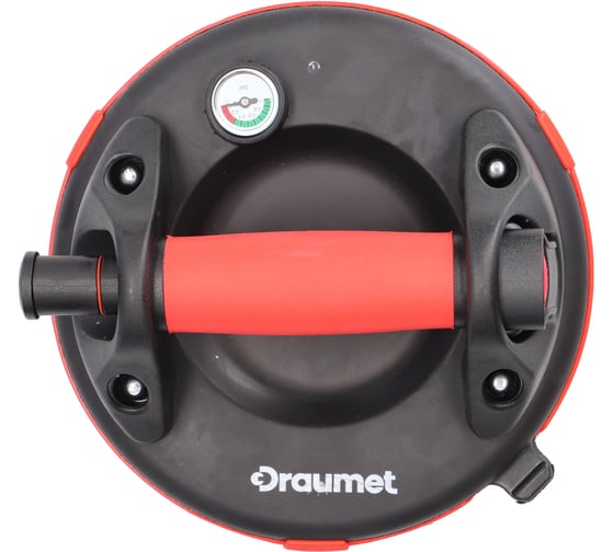 Вакуумная присоска с манометром DRAUMET (200 мм, 130 кг) D286-04