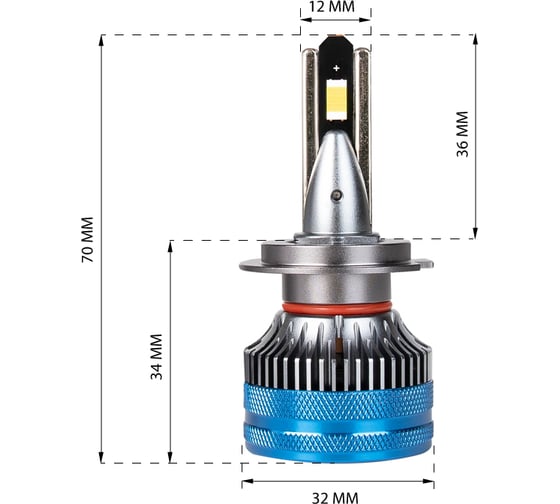 Автолампа KRAFT H7 10-30v 68w (PX26d) Pro Pulsar KT 700237
