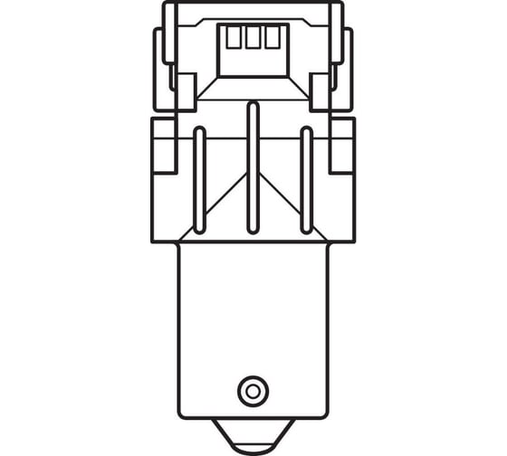 Автолампа OSRAM P21W, BA15s, LED, 2 шт., 6000 К, 12 В 7506DWP-02B