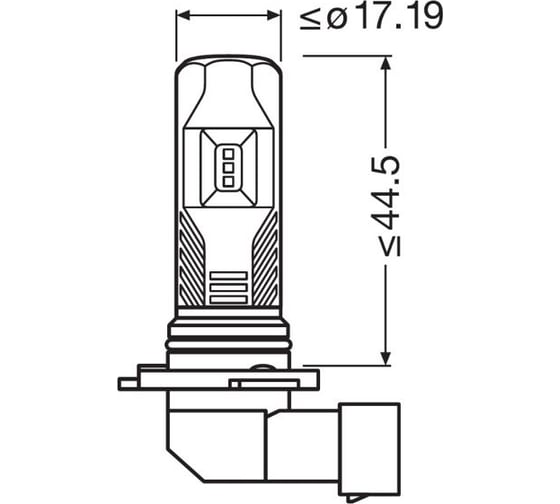 Автолампа OSRAM H10, PY20d, LED COOL WHITE, LEDriving, 6000 K, 2 шт., 12-24 В 9745CW