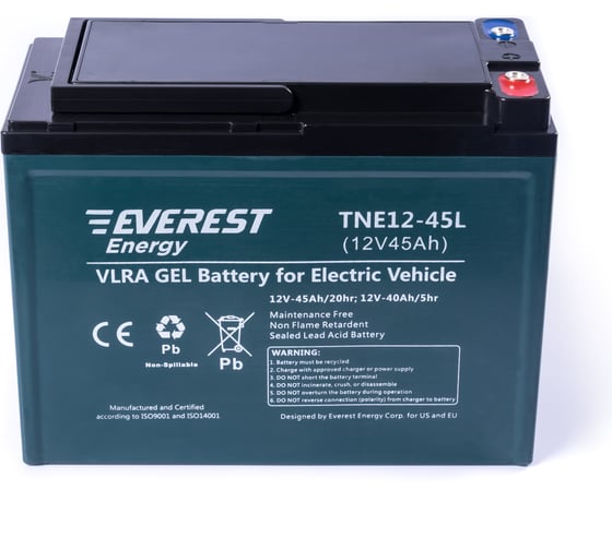 Тяговые аккумуляторные батареи EVEREST Energy TNE12-45L