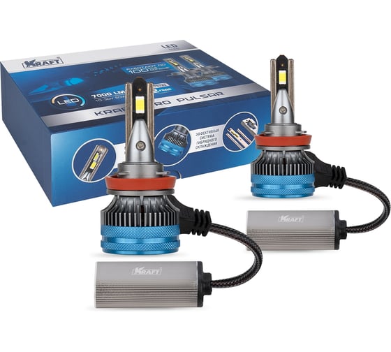 Автолампа KRAFT H8/H9/H11/H16 10-30v 68w Pro Pulsar KT 700239