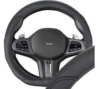 Оплетка SKYWAY D-тип экокожа S (35-37 см) Design Drift-4, черная S01102531