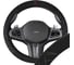 Оплетка SKYWAY искусственная замша M (37-39 см) Design Hit-5, черная/красная S01101087 1