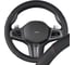 Оплетка SKYWAY экокожа M (37-39 см) Design Combo-15 черная, красная строчка S01102537 1