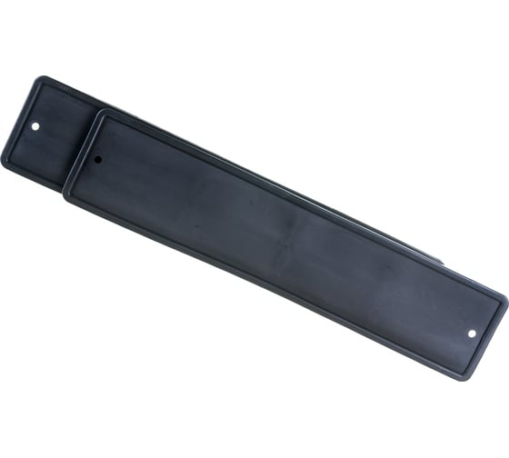 Силиконовая рамка номерного знака Dollex без адаптера, черная (уп. 2 шт.) SPL-265 1