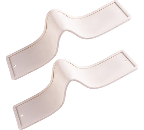 Силиконовая рамка номерного знака Dollex без адаптера, белая (уп. 2 шт.) SPL-266