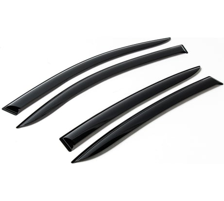 Дефлекторы окон (4 шт; литьевой ПММА) для Ford Focus III SD 2011-2017/2017-2019 AutoFlex 818303