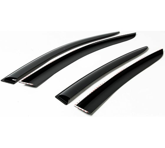 Дефлекторы окон (4 шт; литьевой ПММА) для Renault Logan II 2014-2018/2018- AutoFlex 851301 1