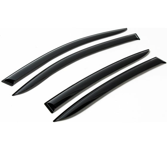 Дефлекторы окон (4 шт; литьевой ПММА) для Lada Vesta SW Cross 2017- AutoFlex 860313 1