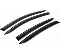 Дефлекторы окон (4 шт; литьевой ПММА) для Nissan Terrano 2014-2016/2016- AutoFlex 841302