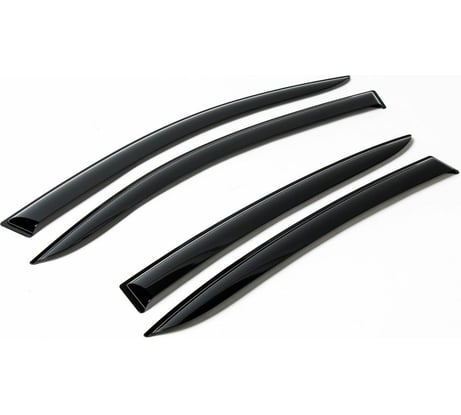 Дефлекторы окон (4 шт; литьевой ПММА) для Hyundai Creta 2016-2021 AutoFlex 823303