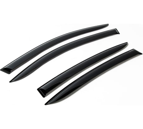 Дефлекторы окон (4 шт; литьевой ПММА) для Chevrolet Niva 2002-2020 AutoFlex 810301