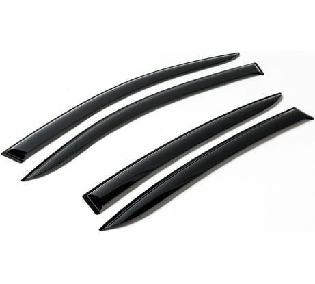 Дефлекторы окон (4 шт; литьевой ПММА) для Nissan Almera 2012- AutoFlex 841301