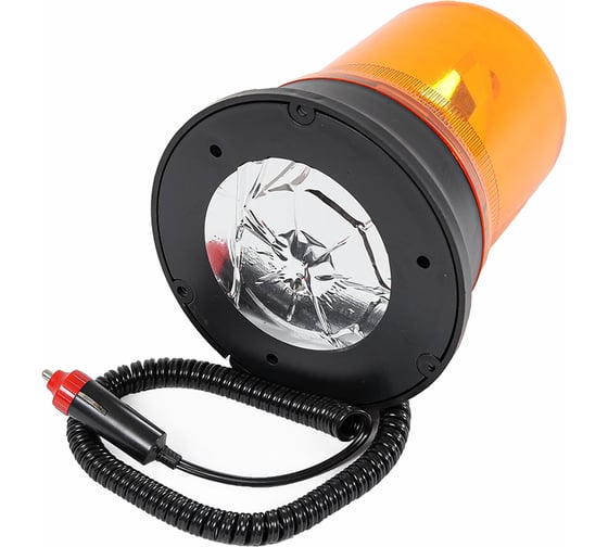 Маяк проблесковый Крал 12V в прикуриватель стационнарный крепеж (отверстия под винты или шурупы) 3370