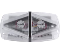 Маяк светодиодный Крал 10-30V, желтый, стробоскоп ЛЮСТРА, белая NEW 3677