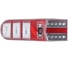 Автомобильная светодиодная лампа Крал T10 W5W 24V LED SMD(3014) красный 5186 2