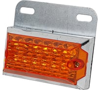 Указатель габаритов Крал желтый с подсветкой, на кронштейне 24V, 10 шт 3715