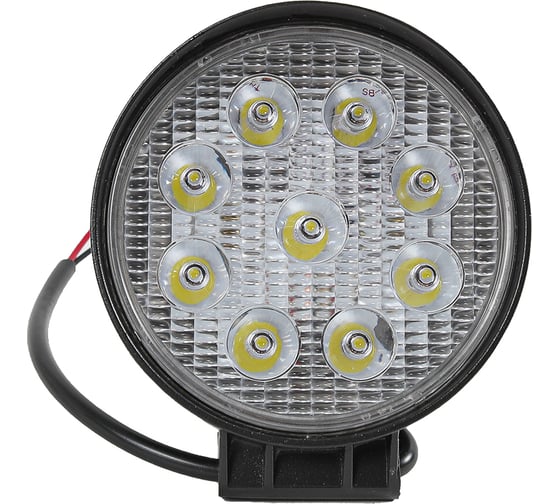 Фара противотуманная универсальная круглая Крал 10-30V, 35мм, 27W, 3W*9PCS/EpistarLEDs, 6500K±500K 3686