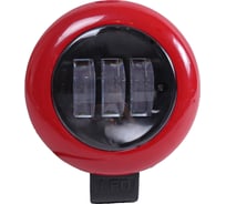 Фара противотуманная универсальная Крал Дальнего света 35W, 9-32V, круглые черный/красный 3697