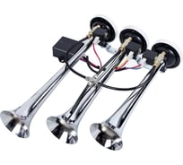 Сигнал 3-рожковый Крал 24V 8 режимов звука 380x300мм длина провода 2м, блок управления 5428