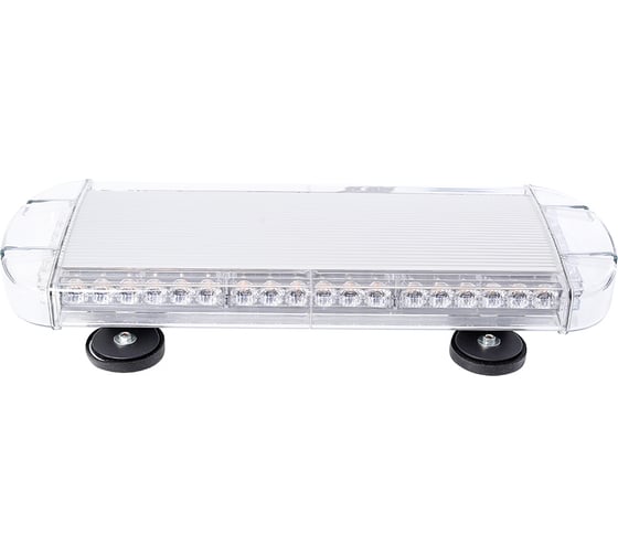 Маяк диодный Крал импульсный 12V-24 V (Люстра/Бел/Больш) Желтый 48 LED 4762