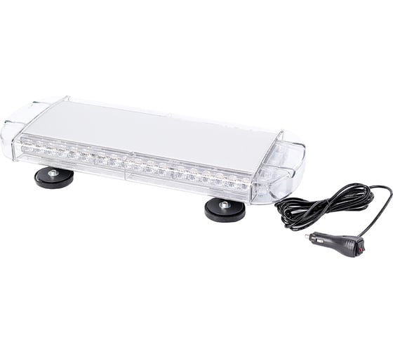 Маяк диодный Крал импульсный 12V-24 V (Люстра/Бел/Больш) Желтый 48 LED 4762