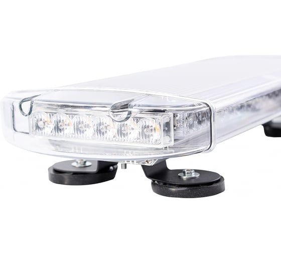 Маяк диодный Крал импульсный 12V-24 V (Люстра/Бел/Больш) Желтый 48 LED 4762