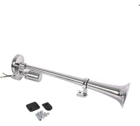 Сигнал однорожковый Крал 1x12/24V (хром) "KR" (450мм) 3668