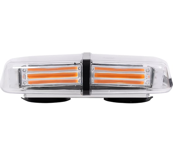 Маяк светодиодный Крал 12-24V, 60W, желтый, стробоскоп ЛЮСТРА, белая 6113 1