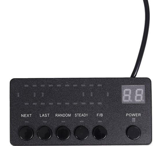 Маяк диодный импульсный Крал 10V-30V, 96.2x22x9.7см, люстра, желтый, 120 LED 6107