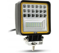 Фара Крал п/т Led 42LED(3W) -126W (с габаритной желтой подсветкой) (квадратная) 4298
