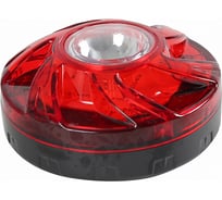 Маяк фонарик Крал на батарейке, красный, 8 положение 4212