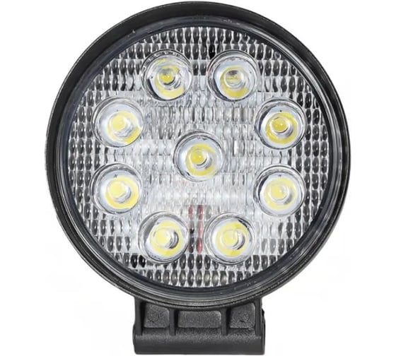 Фара Крал противотуманная круглая 10-30V 30мм 27W 3W*9PCS,6500K±500K(рассеиваемый) 4034 1