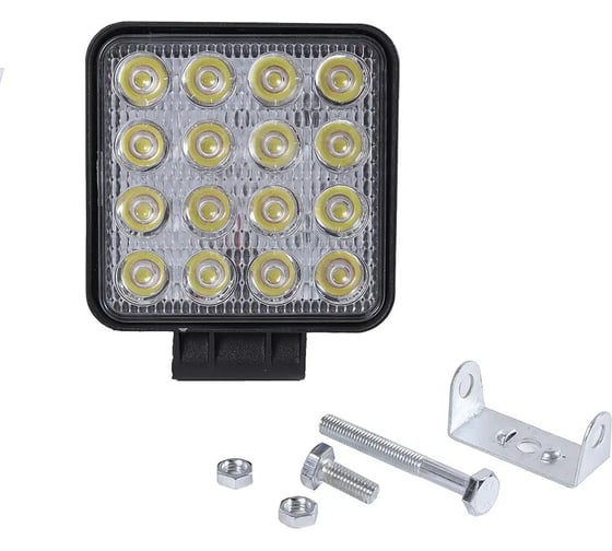 Фара противотуманная универсальная Крал 10-30V 35мм 48W 3W*16PCS/EpistarLEDs ,6500K±500K(направленный) 3684 1