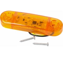 Фонарь габаритный Крал 9-ти диодный 4364 LED (желтый) короткий 12-24V мигающий (4 шт.) 4785