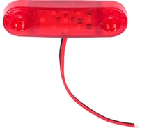 Фонарь габаритный Крал 9-ти диодный 4364 LED (красный) короткий 12-24V не мигающий (4 шт.) 6196